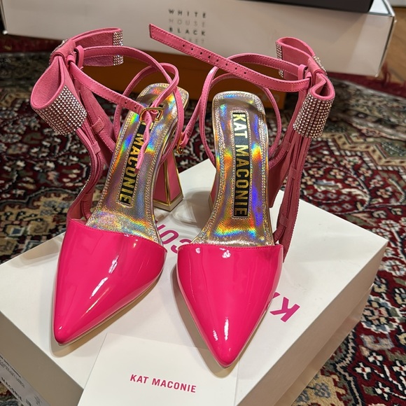 Kat Maconie Yasmina leather heels, 👠 like new in box, size 38 European (7 US) - Picture 8 of 14